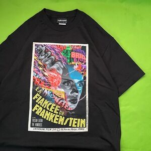 Large The Hundreds X Tristan Eaton Shirt Mens Black La Fiancee De Frankenstein